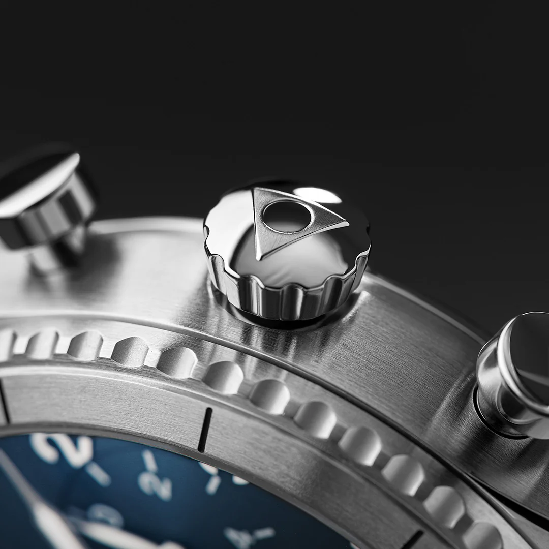 ALPINA WATCH: STARTIMER PILOT QUARTZ CHRONOGRAPH BIG DATE PETROLEUM BLUE