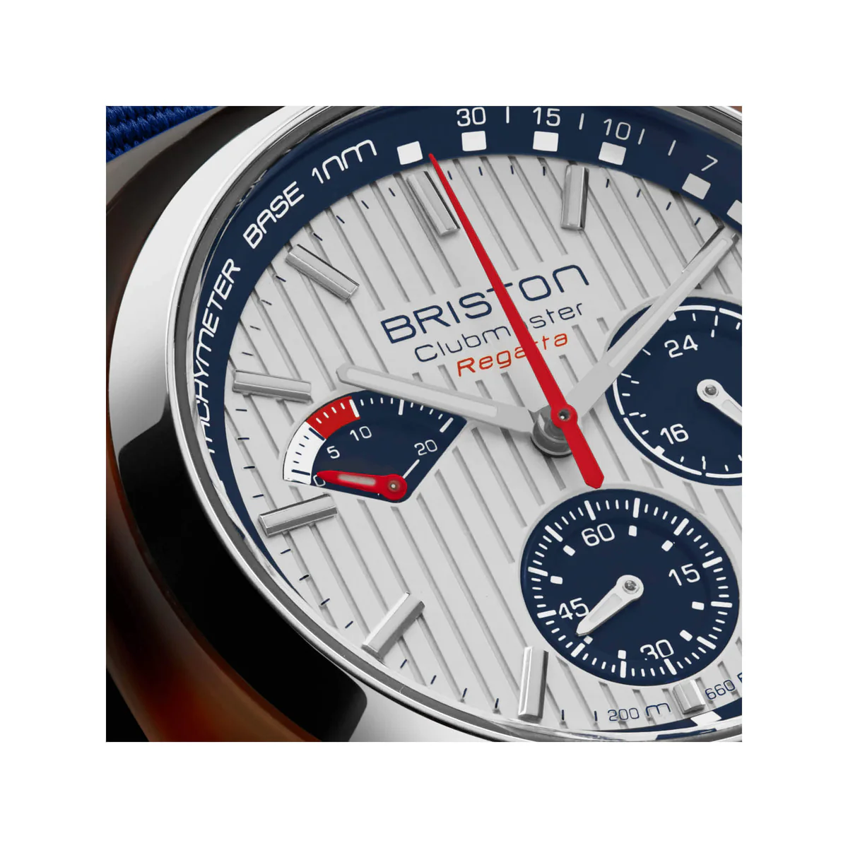 MONTRE BRISTON : CLUBMASTER REGATTA CHRONOGRAPHE BLANC 241542.SA.T.2.NNB