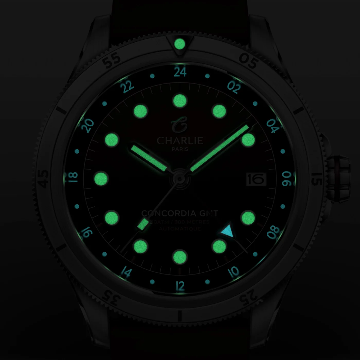 Montre Charlie Paris : Concordia GMT Automatique Bordeaux
