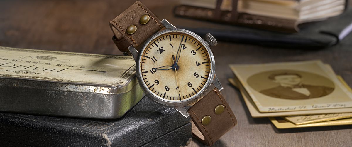 RELOJ LACO: PILOT WATCH ORIGINAL ERBSTÜCK BLANCO