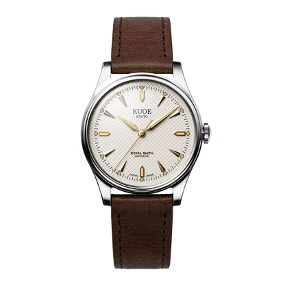 Reloj Kuoe Kyoto: Royal Smith 90-006 Caja Plateada Esfera Marfil