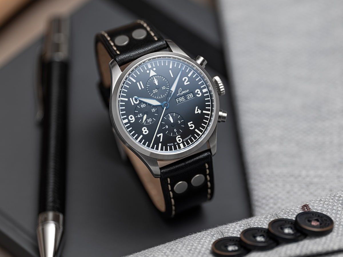 MONTRE LACO : CHRONOGRAPHE AUTOMATIQUE KIEL.2 NOIR