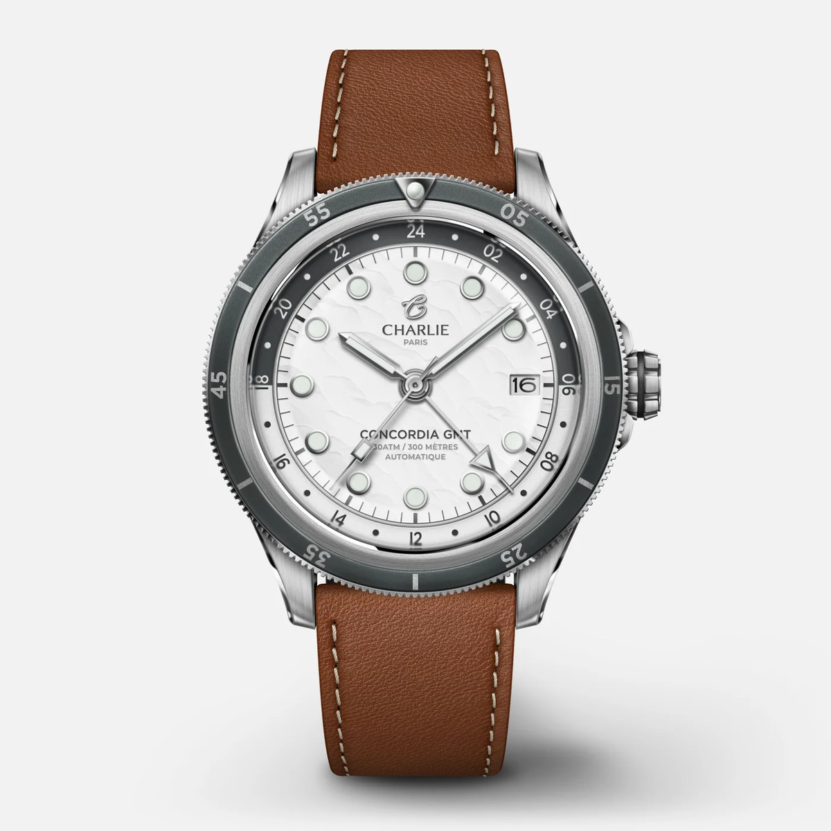 Montre Charlie Paris : Concordia GMT Automatique Toundra