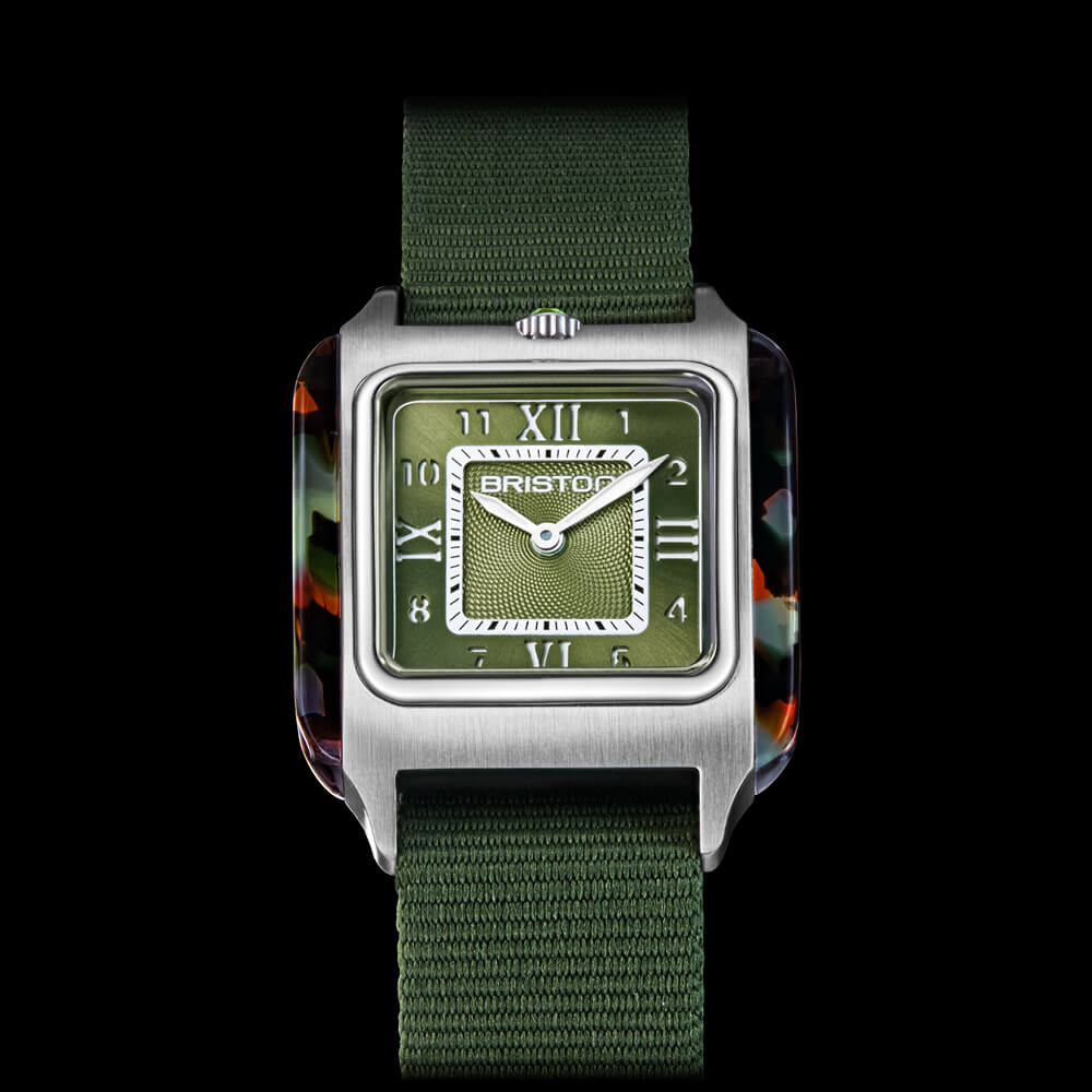 MONTRE BRISTON : STREAMLINER KENNEDY SPRING VERT OLIVE 262030.SA.UG.26.NOL