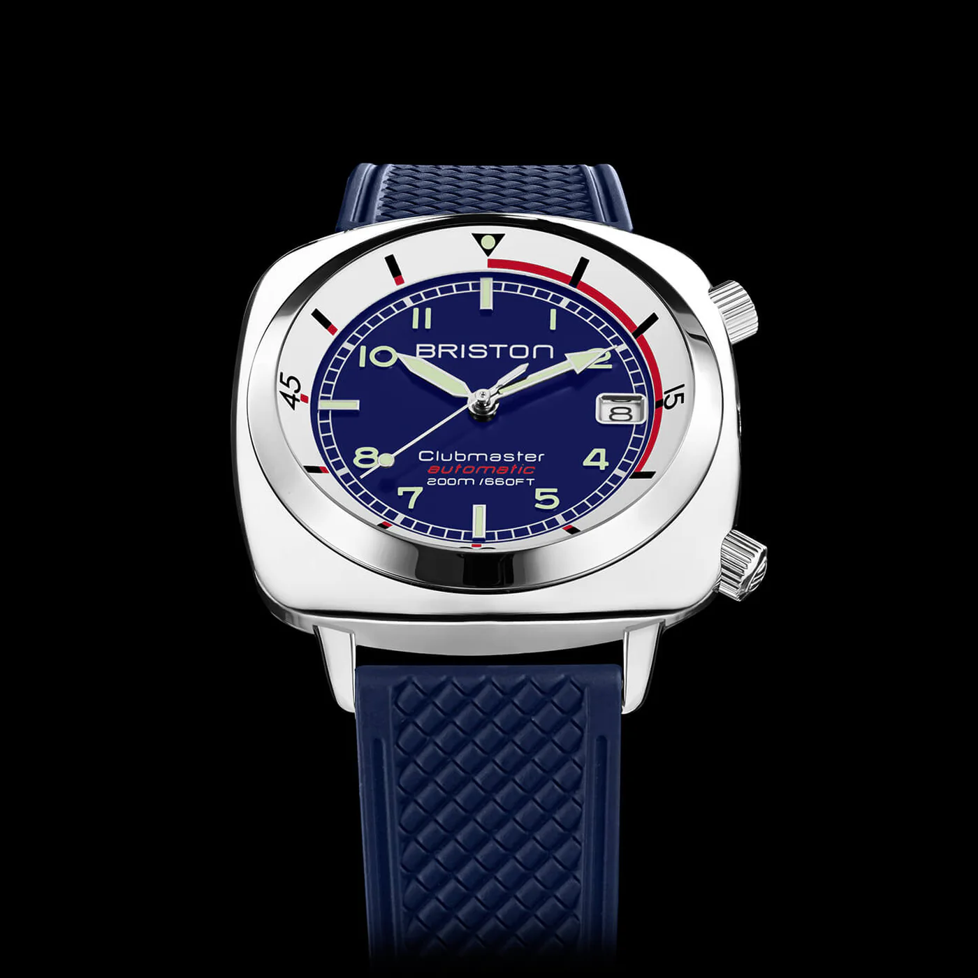 MONTRE BRISTON : CLUBMASTER LEGEND COMPRESSOR ACIER & BLEU 26642.PS.DC.15.FNB