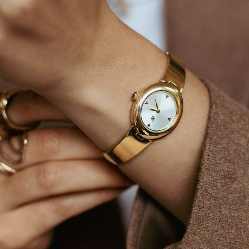 Montre LIP : Juliette Blanc & Or 671638