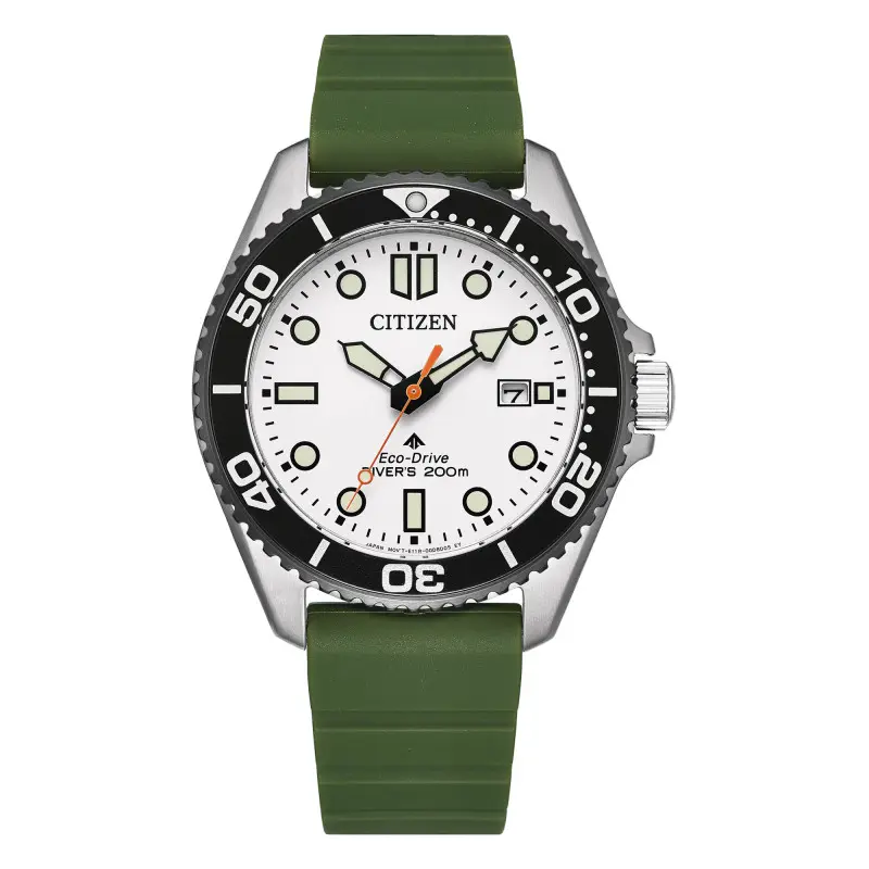 Montre Citizen : Promaster Marine Eco-Drive Diver Blanc BN0265-00A