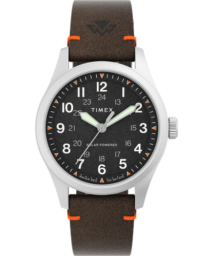 Timex : Expedition Field Solar noir 36 mm, vue de face