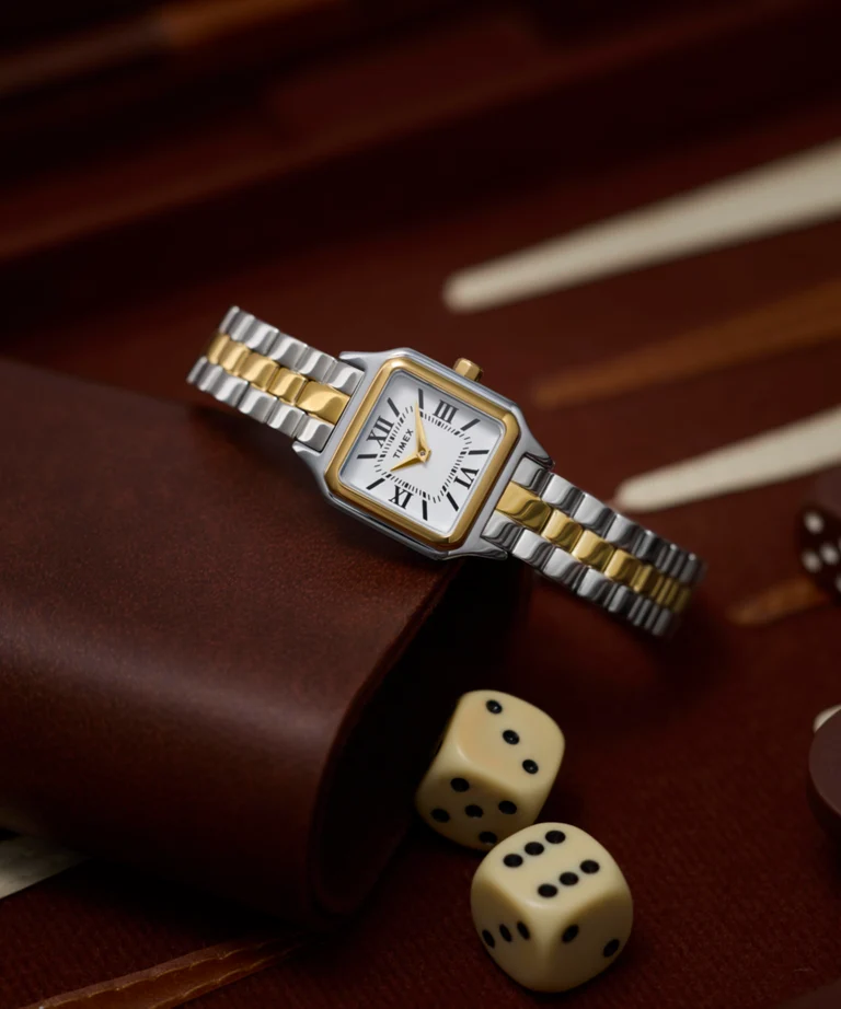 Timex : Addison bicolore blanc 23 mm, vue de présentation