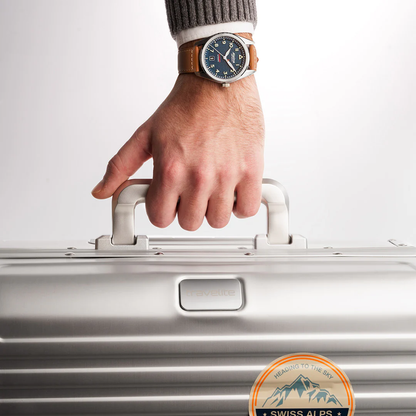 MONTRE ALPINA : STARTIMER PILOT AUTOMATIQUE BLEU AL-525NW4S36