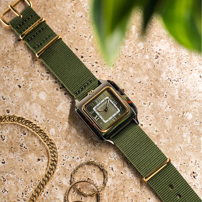 MONTRE BRISTON : STREAMLINER KENNEDY SPRING OR & VERT OLIVE 262030.PYA.UG.26.NOL