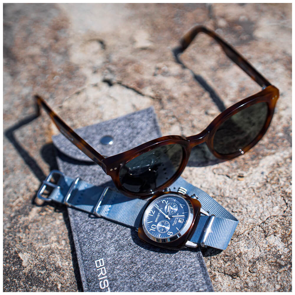BRISTON : CLUBMASTER CLASSIC BLEU GLACIER - 19140.SA.T.25.NIB