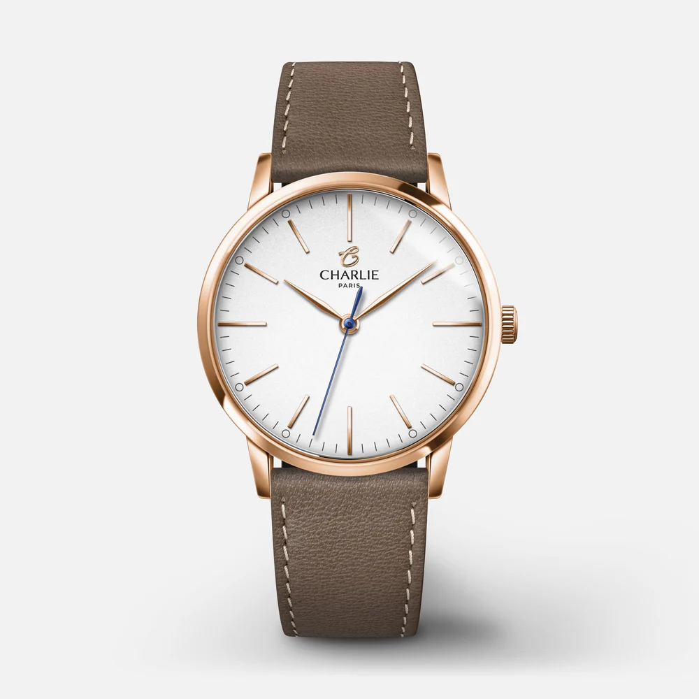 MONTRE CHARLIE PARIS : SULLY 35 QUARTZ OR ROSE