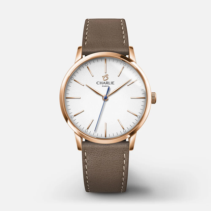 MONTRE CHARLIE PARIS : SULLY 35 QUARTZ OR ROSE