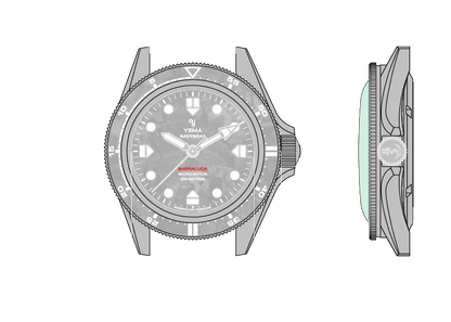 Montre Yema : Navygraf Barracuda Cmm.20 Édition Limitée 21.26.20.66.SNL