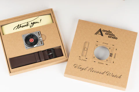 Montre AndoAndoAndo : Vinyl Record Classic Automatique