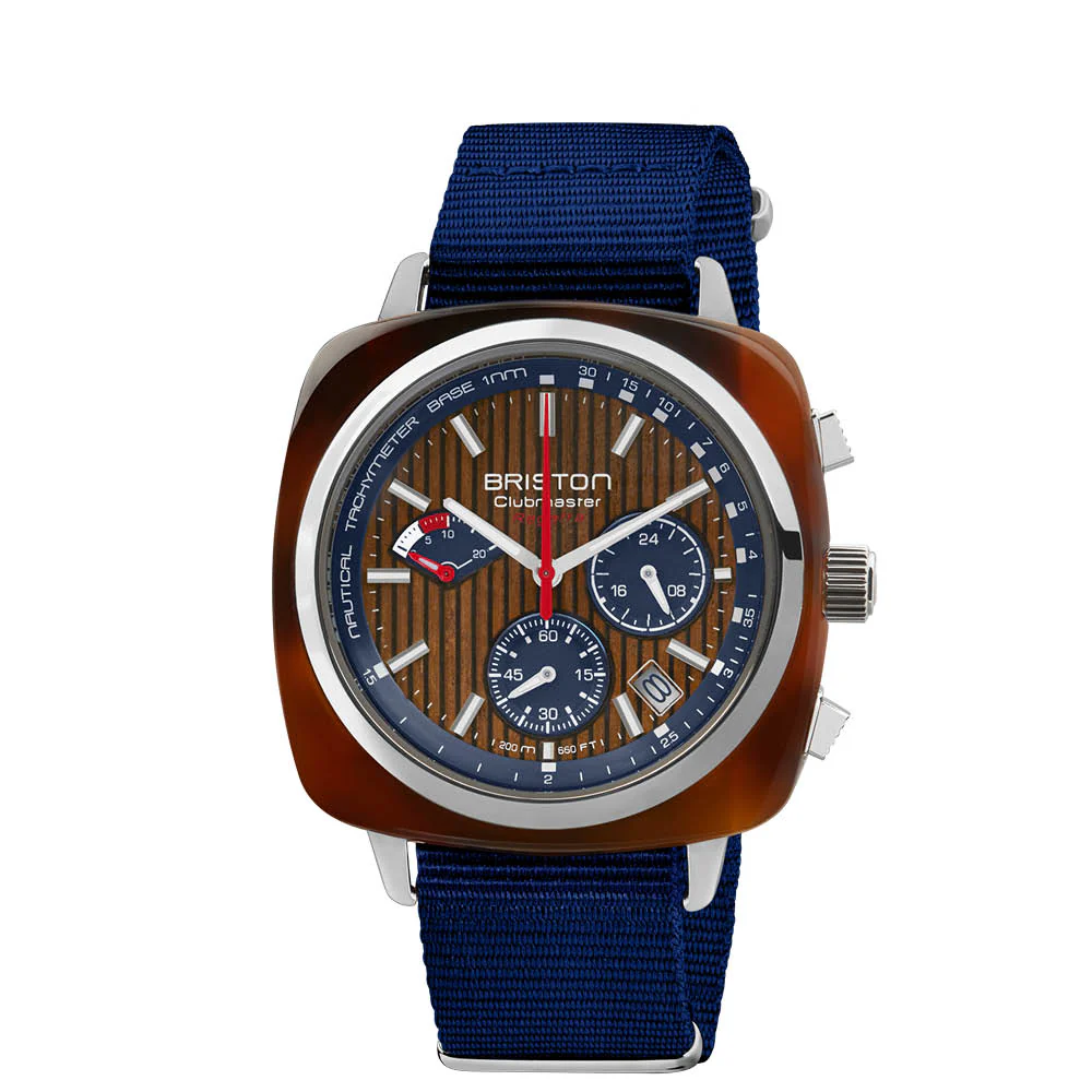 MONTRE BRISTON : CLUBMASTER REGATTA CHRONOGRAPHE NOYER 241542.SA.T.15W.NNB