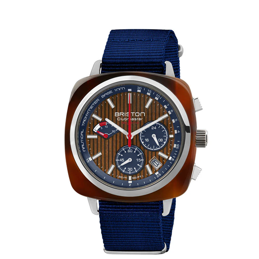 RELOJ BRISTON: CLUBMASTER REGATTA CRONÓGRAFO NOGAL 241542.SA.T.15W.NNB