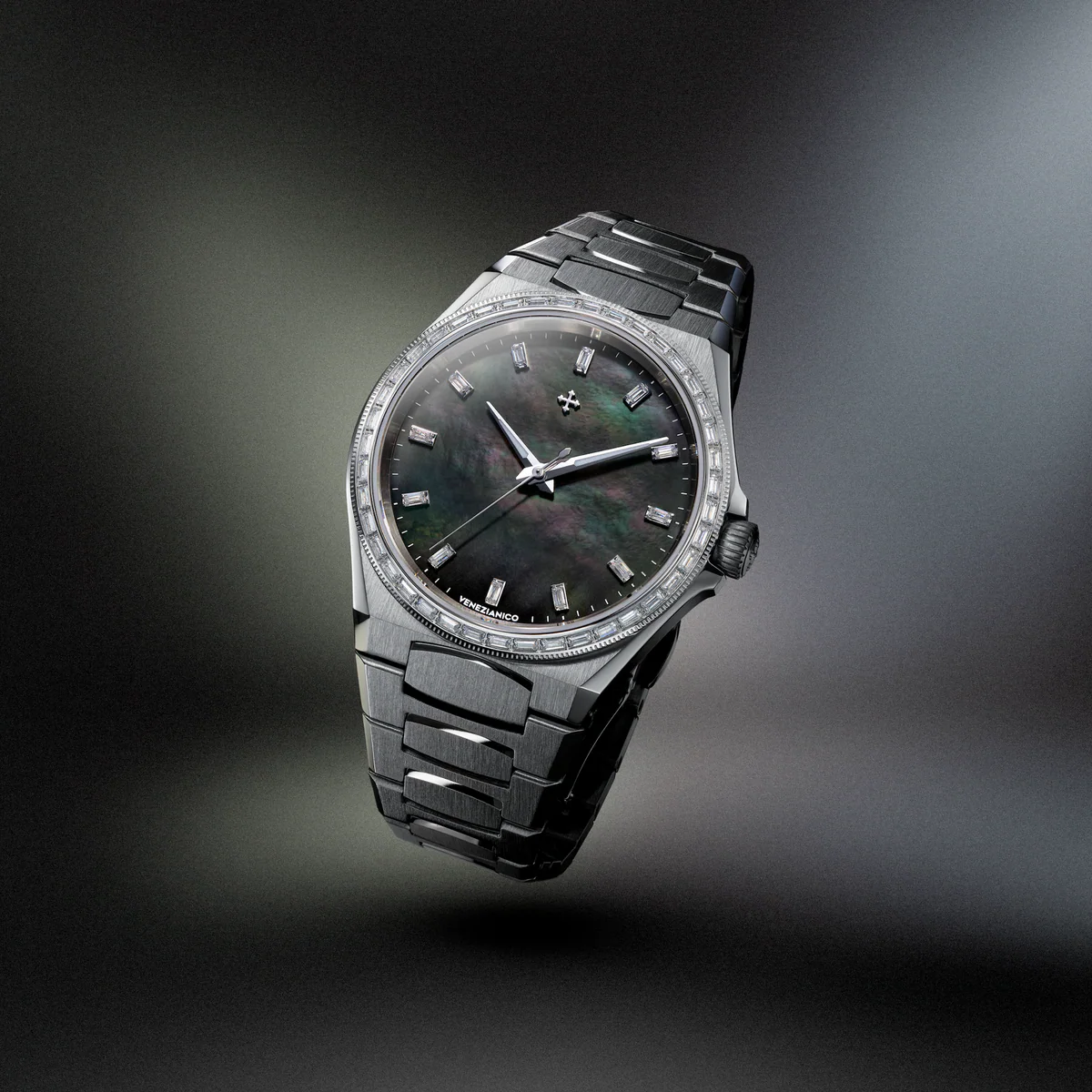 MONTRE VENEZIANICO : ARSENALE 37 MOISSANITE NOIR 6121514C