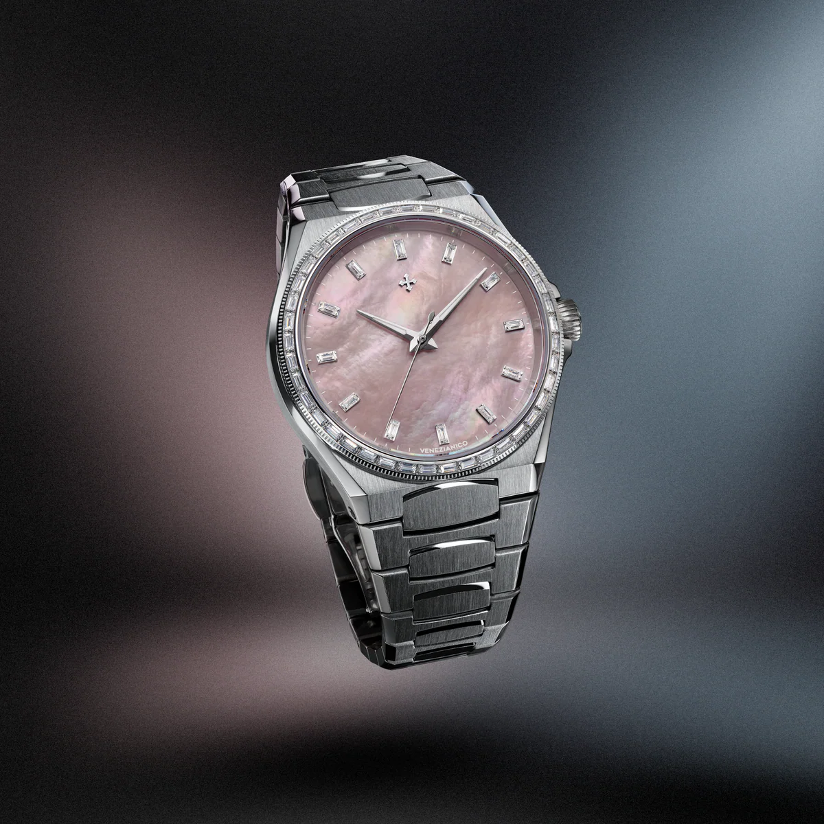 MONTRE VENEZIANICO : ARSENALE 37 MOISSANITE ROSE 6121513C