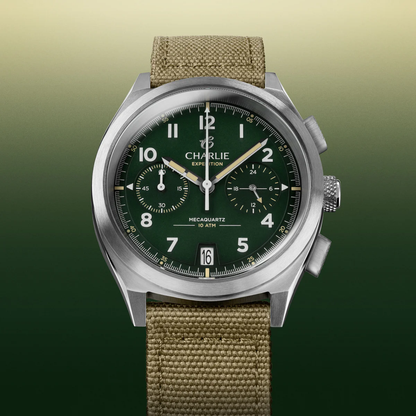 CHARLIE PARIS : GR - CHRONOGRAPHE - VERT