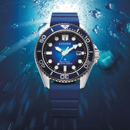 Montre Citizen : Promaster Marine Eco-Drive Diver Bleue BN0267-04L