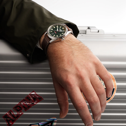 MONTRE ALPINA : STARTIMER PILOT AUTOMATIQUE VERT AL-525KW4S36