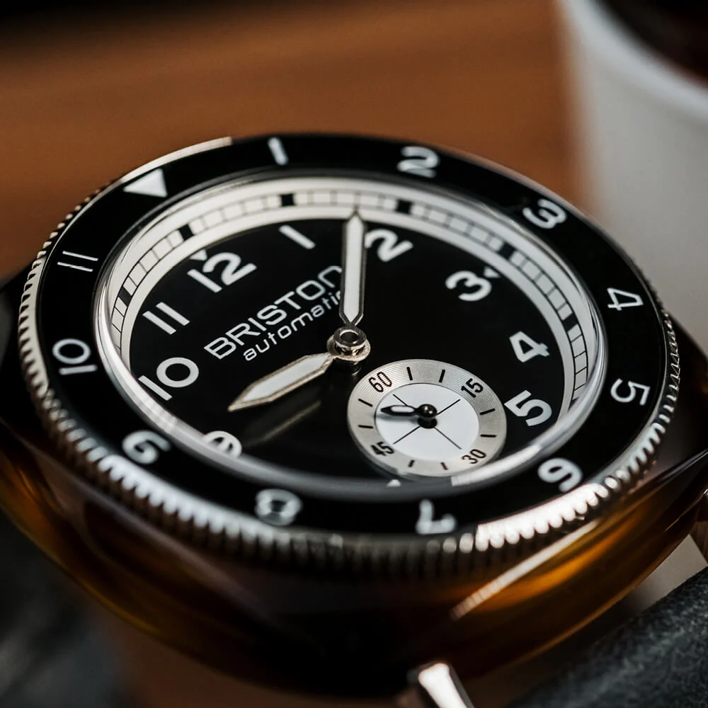 MONTRE BRISTON : CLUBMASTER LEGEND PETITE SECONDE NOIR 241639.SA.T.1W.CH