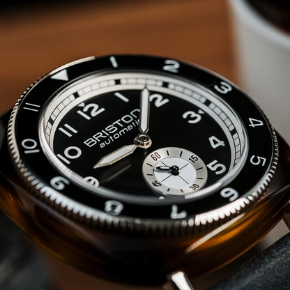 MONTRE BRISTON : CLUBMASTER LEGEND PETITE SECONDE NOIR 241639.SA.T.1W.CH