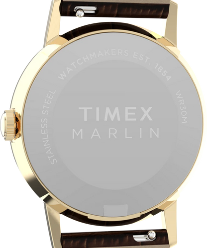 Timex : Marlin quartz vert 34 mm, vue de présentation