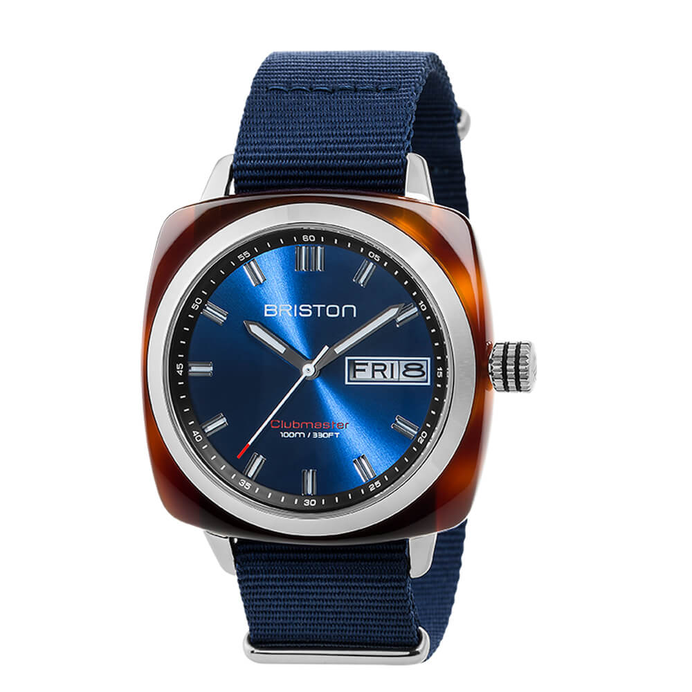 MONTRE BRISTON : CLUBMASTER SPORT HMS BLEU MARINE 17342.SA.TS.9.NNB