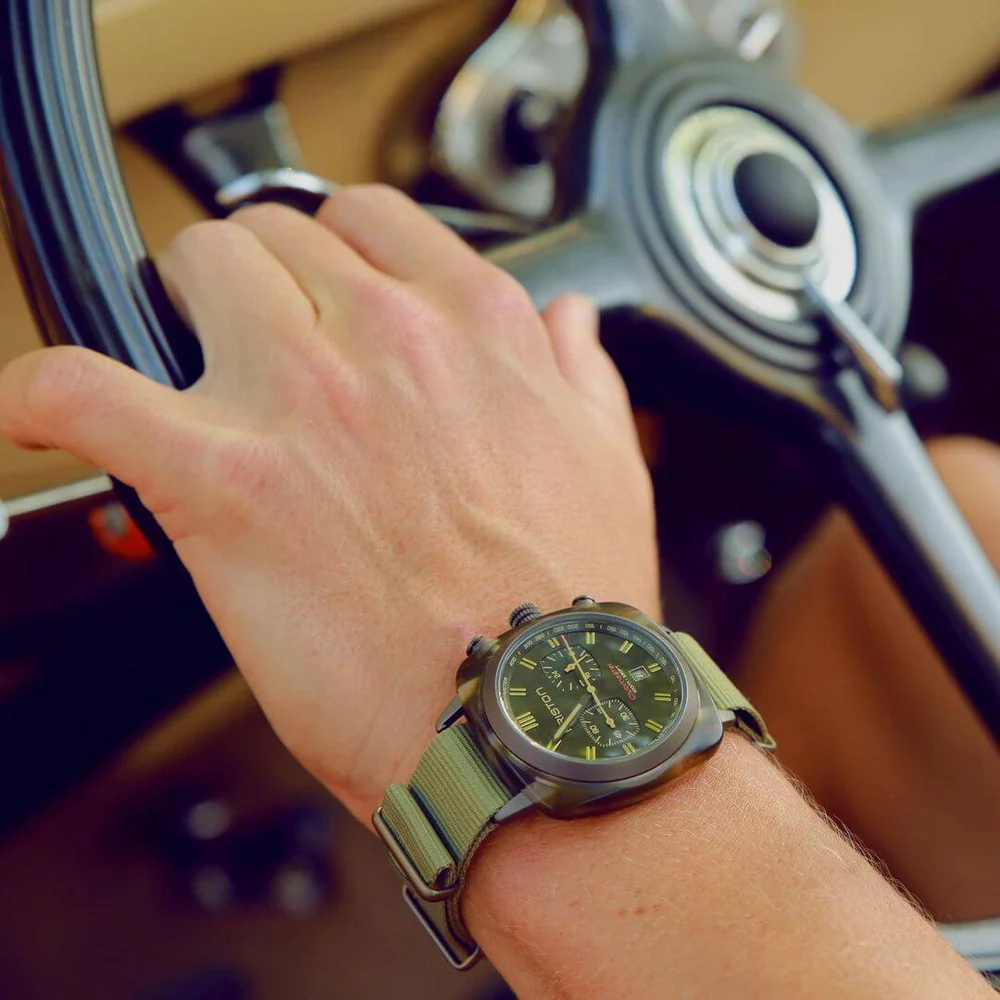 BRISTON WATCH: CLUBMASTER SPORT - CHRONO - JUNGLE