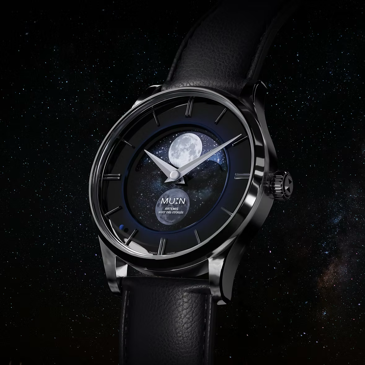 Montre Mu:n : Nuit des Étoiles 38 mm NDE91