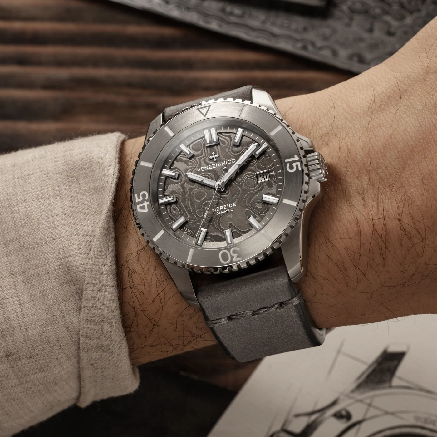 VENEZIANICO : NEREIDE DAMASCO 42 MM