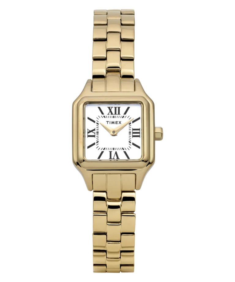 Timex : Addison doré blanc 23 mm, vue de face