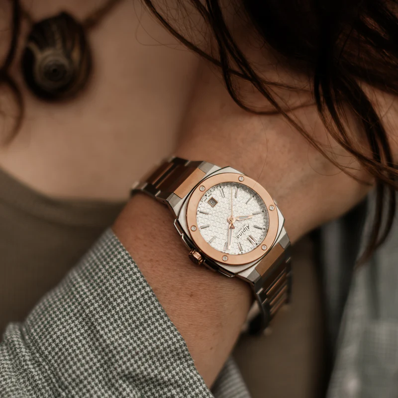 MONTRE ALPINA : ALPINER EXTREME QUARTZ OR ROSE & ACIER AL-220S2AE2B