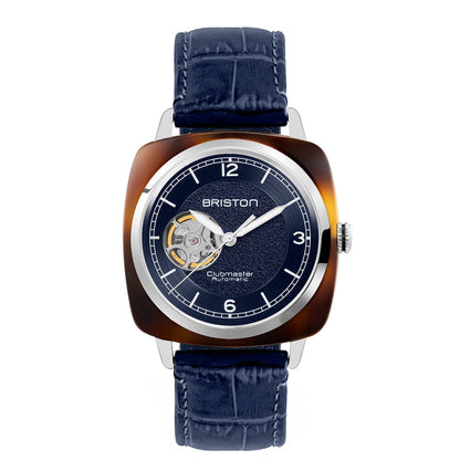 MONTRE BRISTON : CLUBMASTER LEGEND CLASSIC COEUR OUVERT BLEU 25739.SA.T.15.LANV