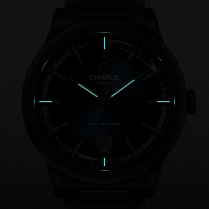 MONTRE CHARLIE PARIS : ALLIANCE AUTOMATIQUE BLEU