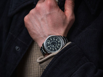 RELOJ LACO: PILOT WATCHES BASIC CUARZO ZÚRICH 2 NEGRO