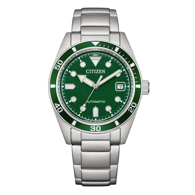 RELOJ CITIZEN: MARINE MECHA AUTOMÁTICO VERDE NJ0220-52X