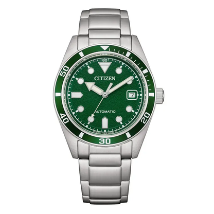 RELOJ CITIZEN: MARINE MECHA AUTOMÁTICO VERDE NJ0220-52X