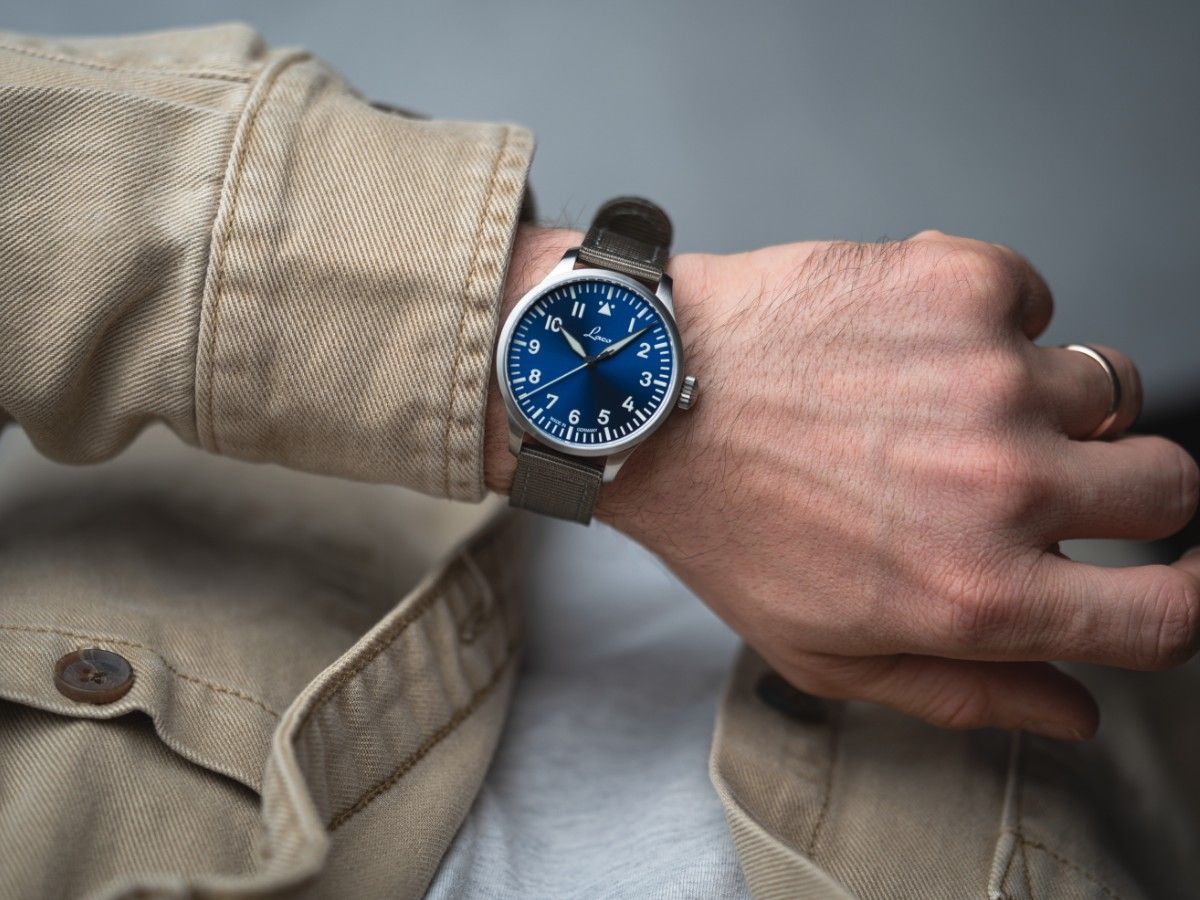 RELOJ LACO: RELOJES DE PILOTO BÁSICOS AUTOMÁTICOS AUGSBURG AZUL