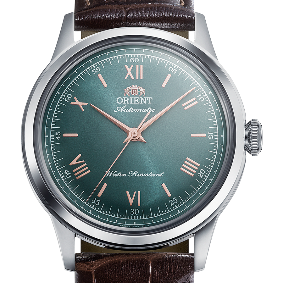 MONTRE ORIENT : BAMBINO 38MM VERT NO DATE RA-BB0001E