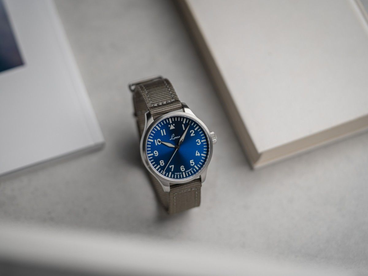 RELOJ LACO: RELOJES DE PILOTO BÁSICOS AUTOMÁTICOS AUGSBURG AZUL