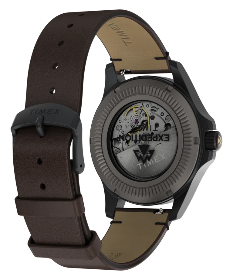 Timex : Expedition Field Post Titanium automatique noir 41 mm, vue de présentation