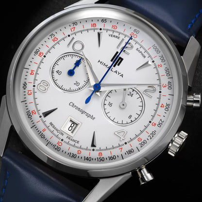 MONTRE LIP : HIMALAYA 40MM CHRONOGRAPHE BLANC 671593