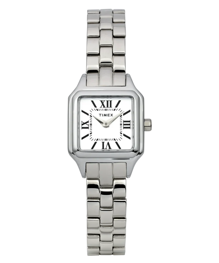 Timex : Addison argenté blanc 23 mm, vue de face