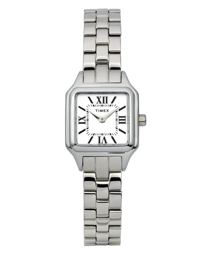 Timex : Addison argenté blanc 23 mm, vue de face