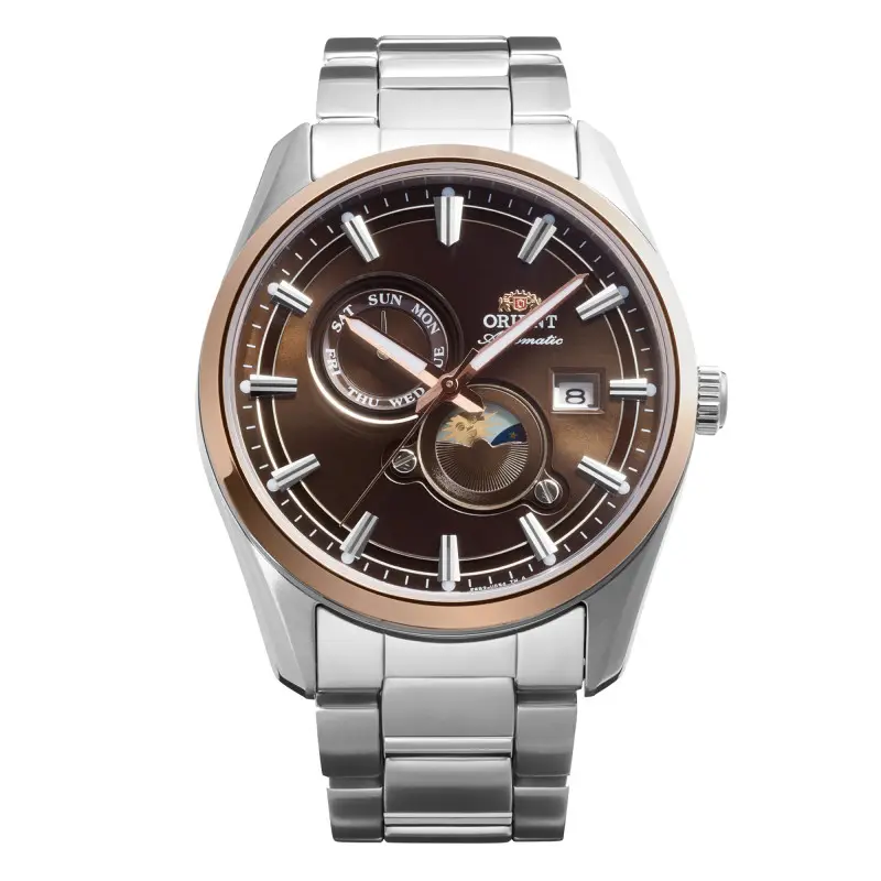 MONTRE ORIENT : STRETTO SUN & MOON MARRON RA-AK0313Y
