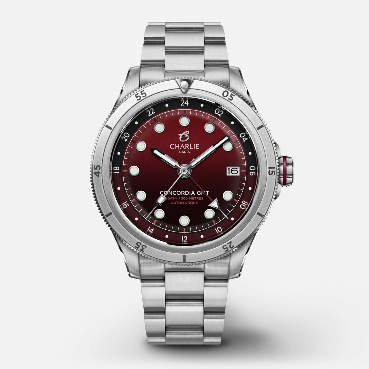Montre Charlie Paris : Concordia GMT Automatique Bordeaux